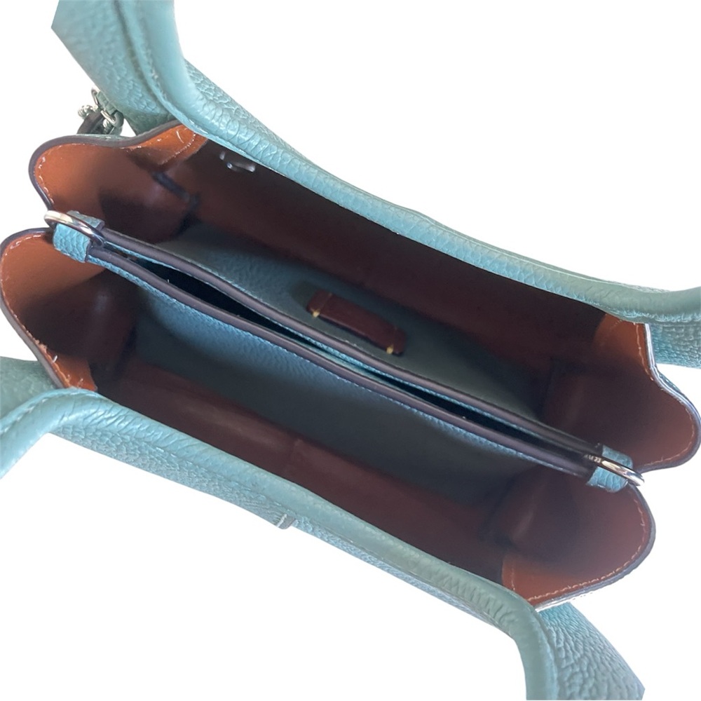 Coach Lana 23 Aquamarine Blue Leather Handbag Crossbody Bag Rare Color NWOT - Picture 12 of 13